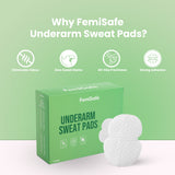 Femisafe Breathable Antimicrobial Underarm Sweat Pads (14 Pads-7 Pairs)